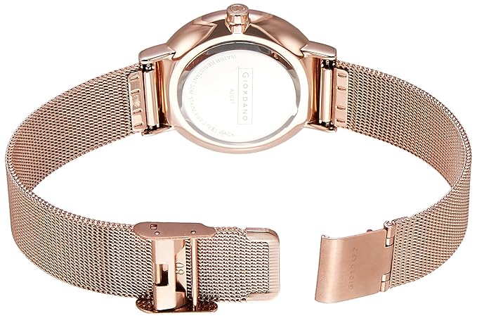 Giordano Brown Dial Analog Wrist Watch for Women with Stylish Mesh Band Ladies Wrist Watch|3 Hands Mechanism - A2052-88 - Image 4