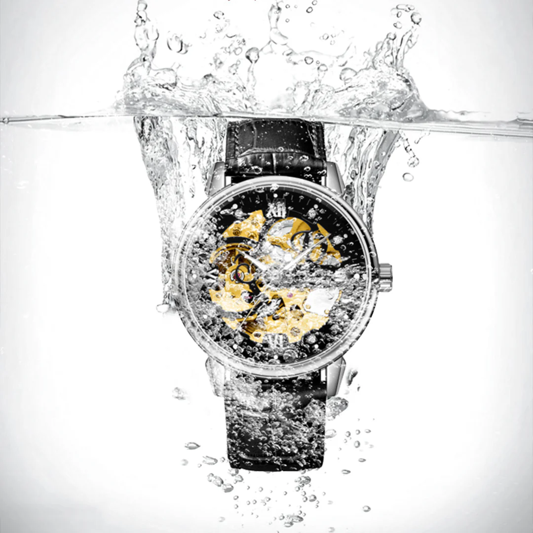 Giordano Brown  Iconic Skeleton Automatic Watch with Brilliant Diamond Accents for Men - GZ-50113-02 - Image 8