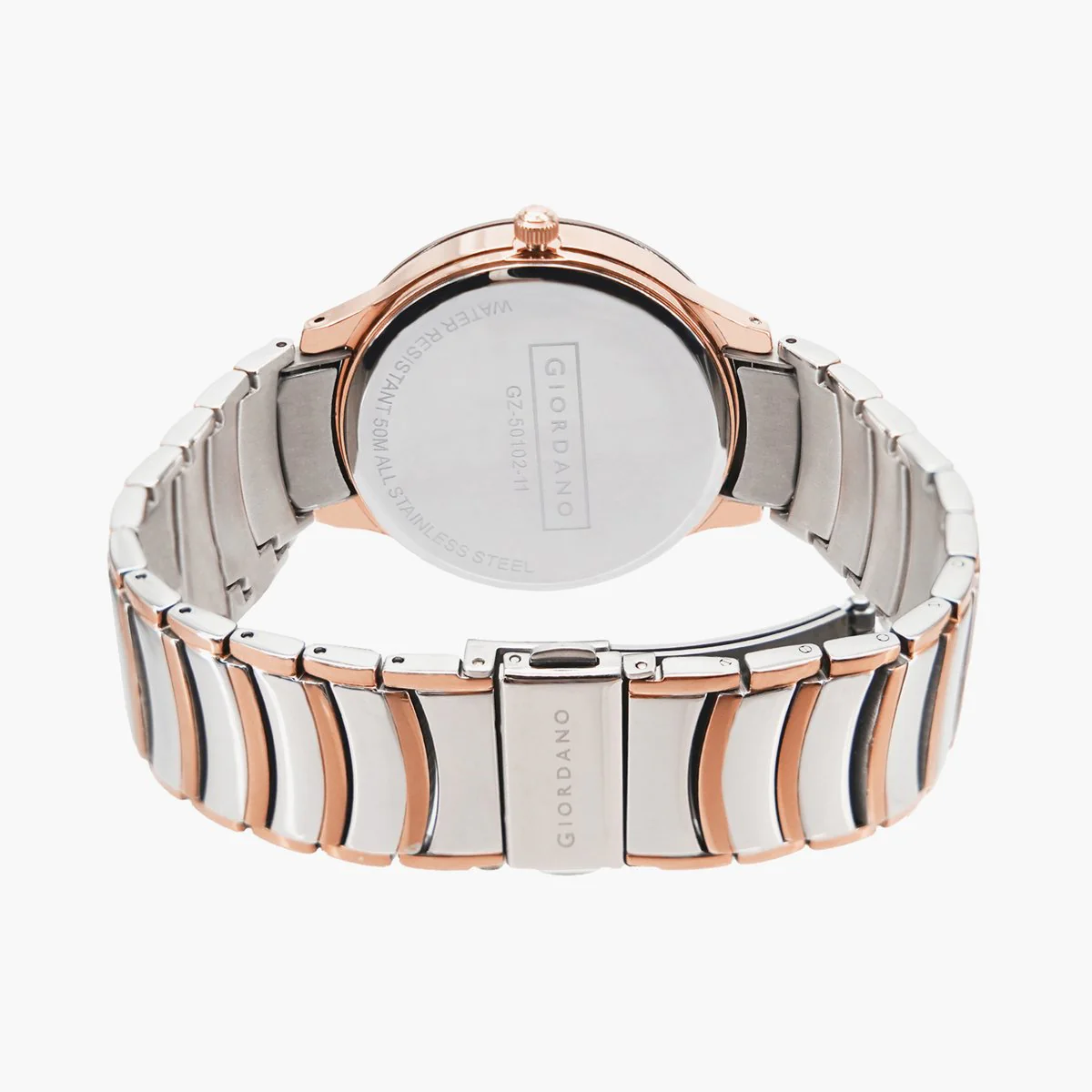 Giordano Classic Analog Watch for Men with Diamond Accents and Stainless Steel Strap GZ-50102-11 - Image 6