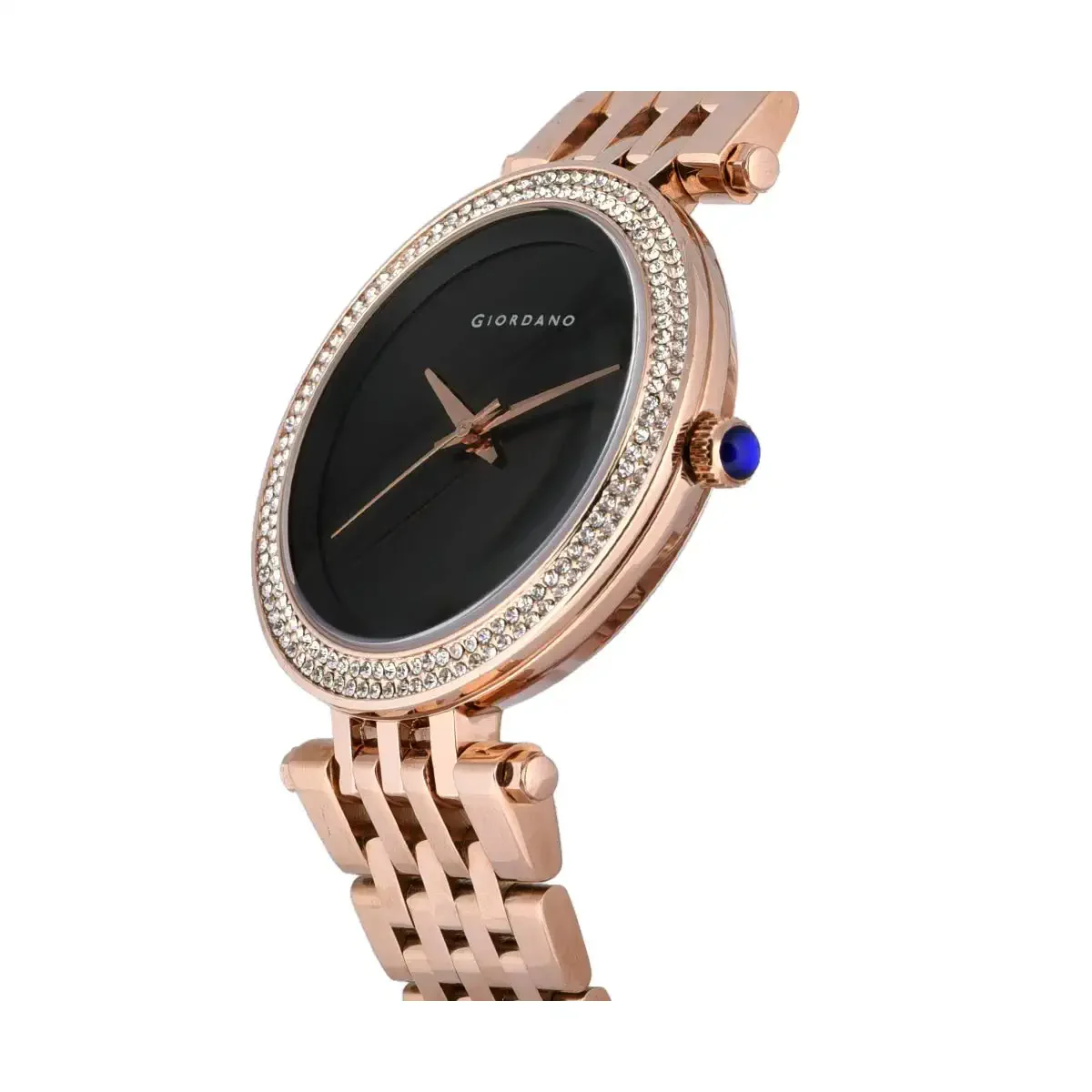Giordano Classic Analog Watch for Women with Crystal-Studded Bezel and Stainless Steel Strap GZ-60015-33 - Image 8