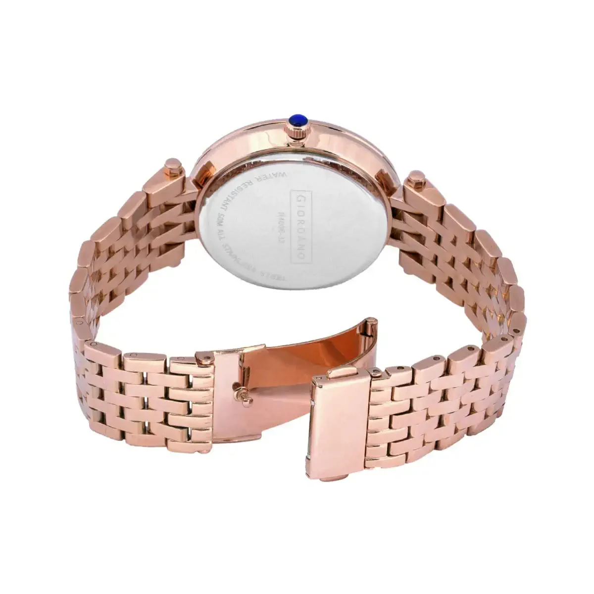 Giordano Classic Analog Watch for Women with Crystal-Studded Bezel and Stainless Steel Strap GZ-60015-33 - Image 9