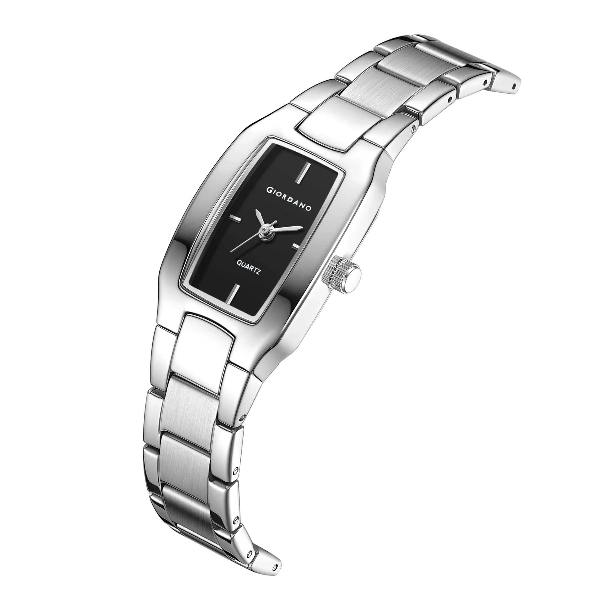 Giordano Classic Analog Watch Watch for Women with Rectangular Dial, Quartz Movement & Stainless Steel Strap - GZ-60170-11 - Image 6