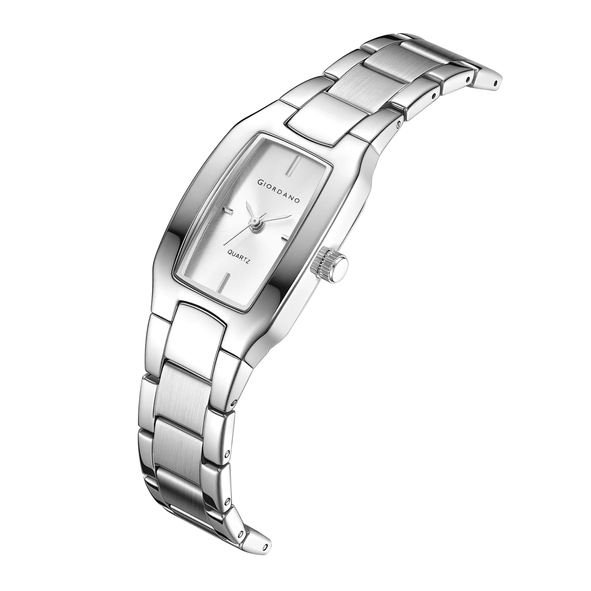 Giordano Classic Analog Watch Watch for Women with Rectangular Dial, Quartz Movement & Stainless Steel Strap - GZ-60170-22 - Image 6