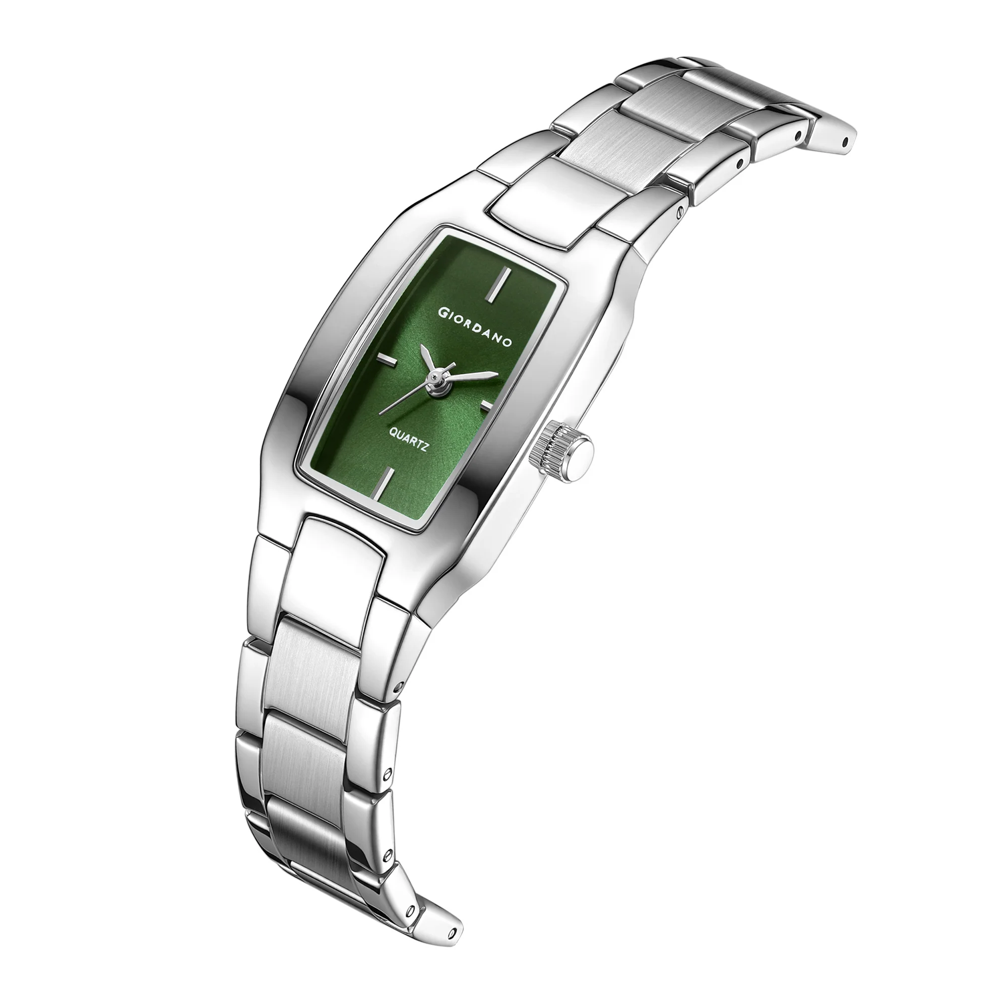 Giordano Classic Analog Watch Watch for Women with Rectangular Dial, Quartz Movement & Stainless Steel Strap - GZ-60170-55 - Image 6