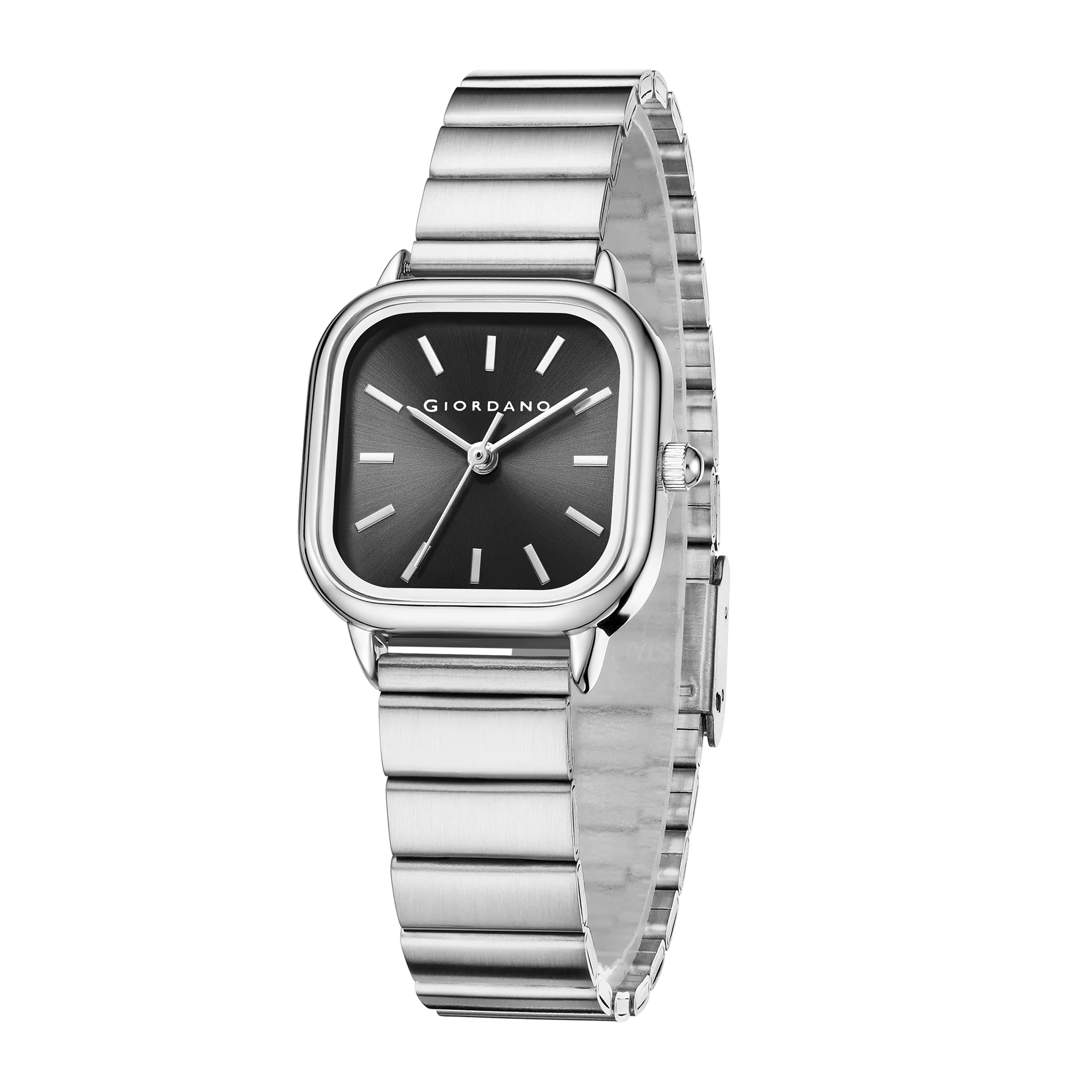 Giordano Classic Square Watch for Women – Polished Stainless Steel Strap, Minimalist Compact Design | GZ-60098-11 - Image 7