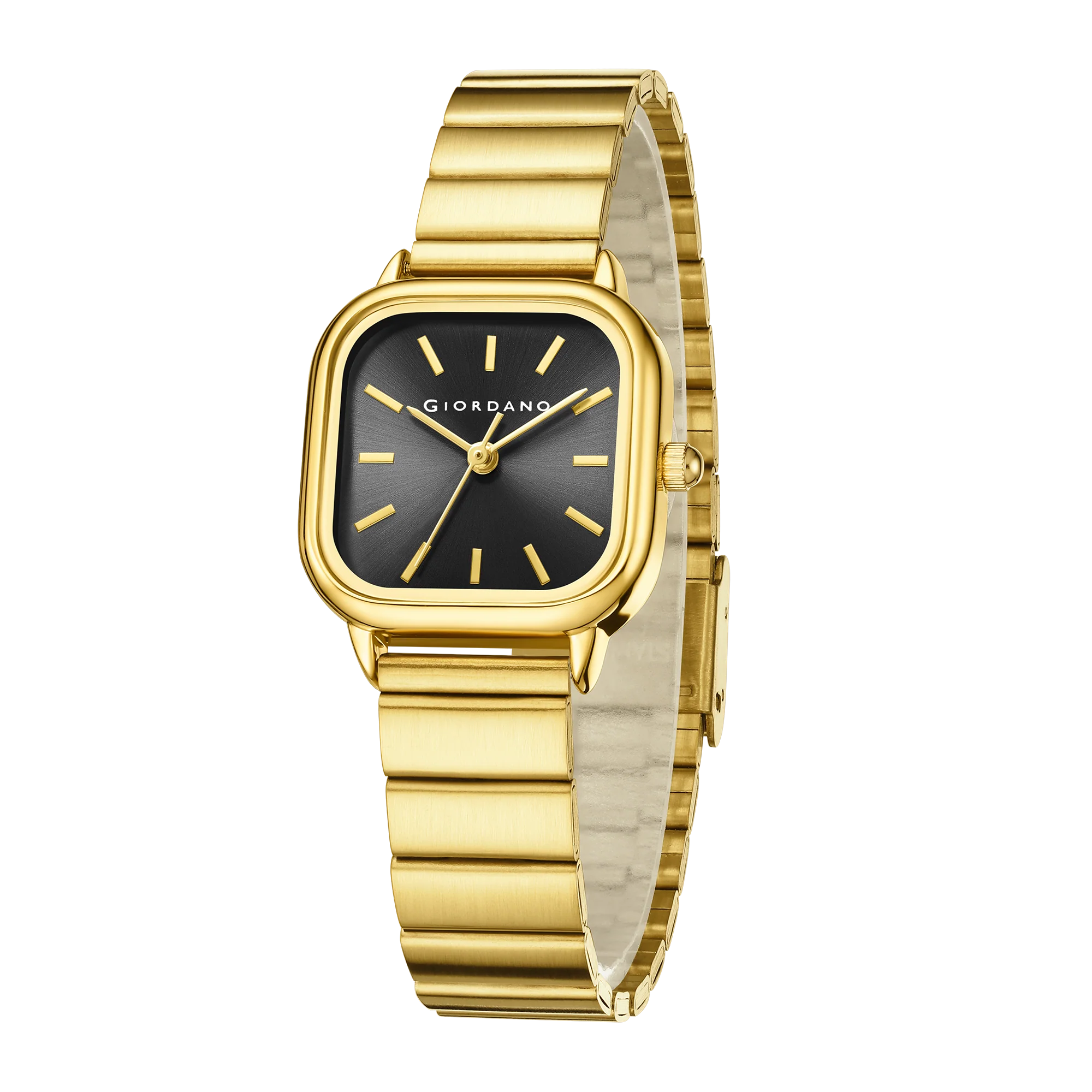 Giordano Classic Square Watch for Women – Polished Stainless Steel Strap, Minimalist Compact Design | GZ-60098-22 - Image 7