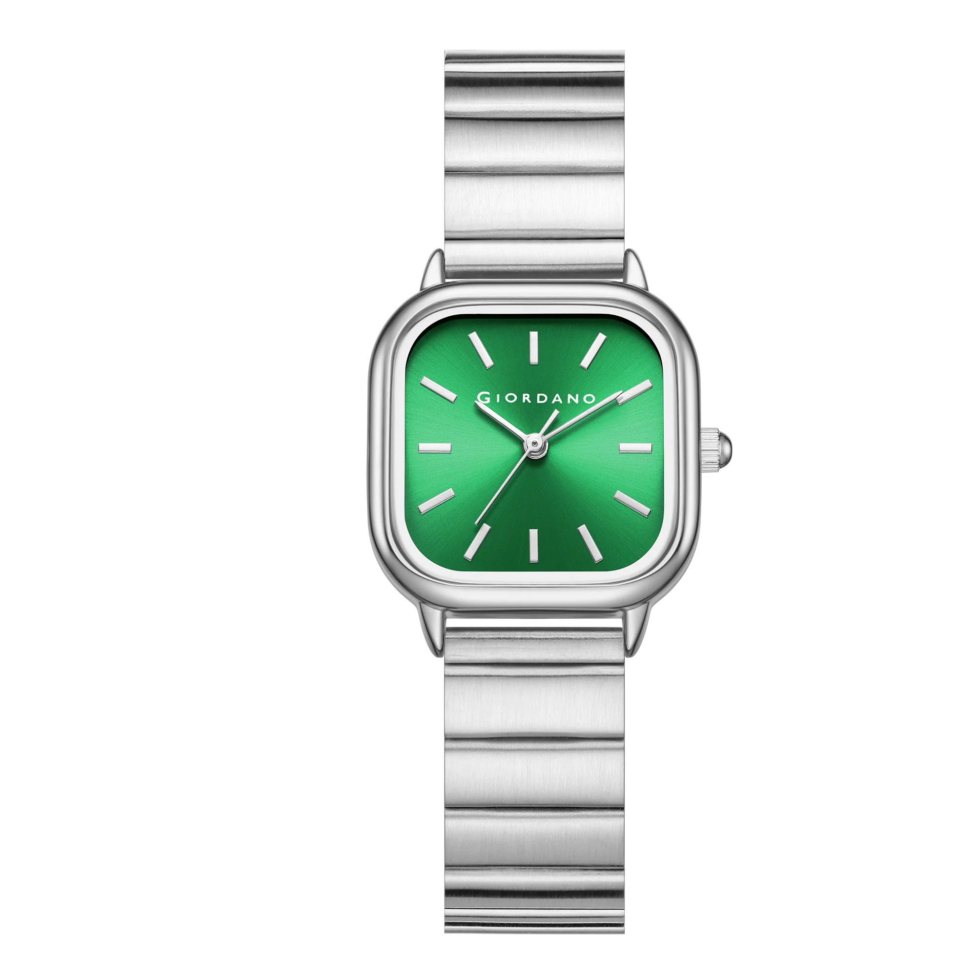 Giordano Classic Square Watch for Women – Polished Stainless Steel Strap, Minimalist Compact Design | GZ-60098-33 - Image 7
