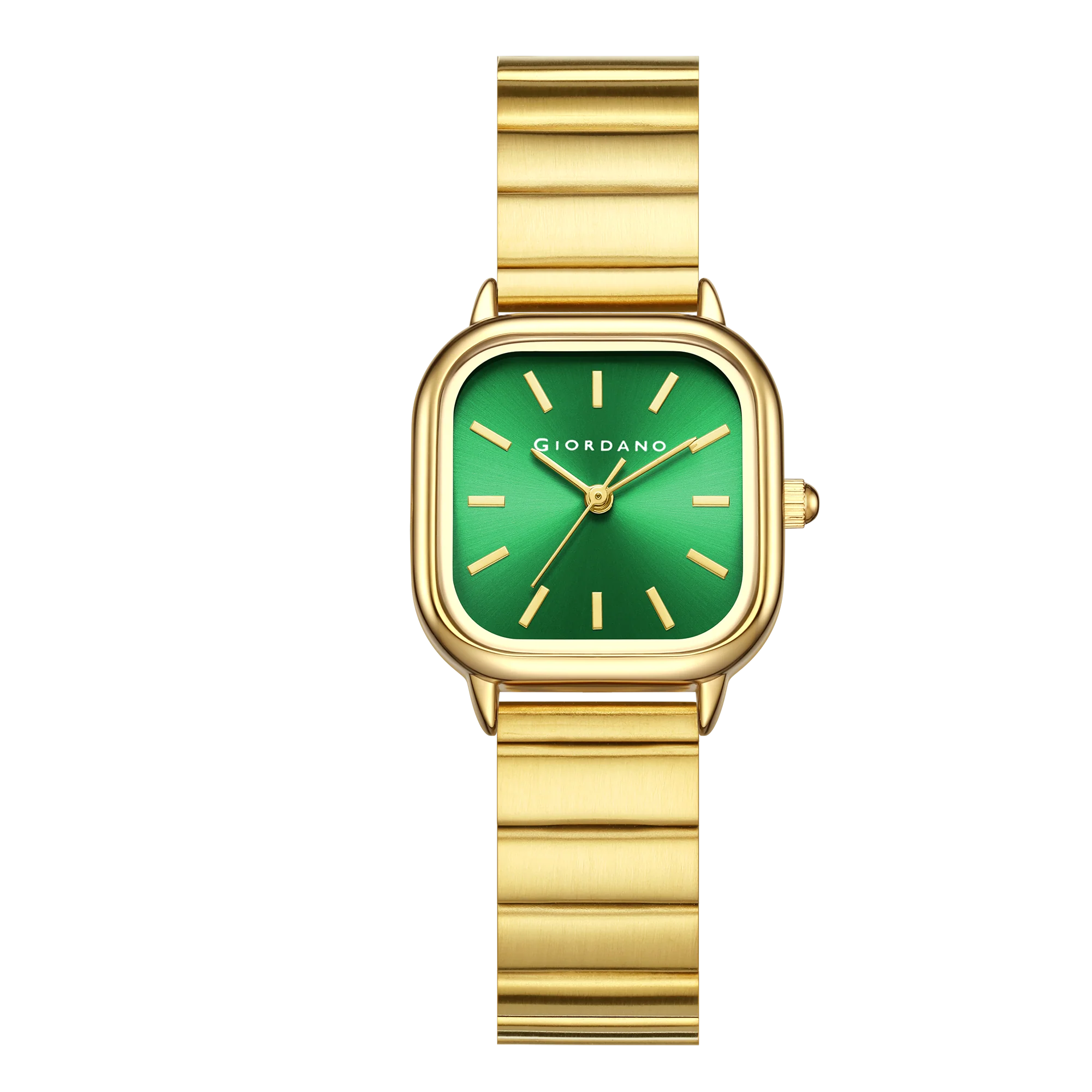Giordano Classic Square Watch for Women – Polished Stainless Steel Strap, Minimalist Compact Design | GZ-60098-44 - Image 6