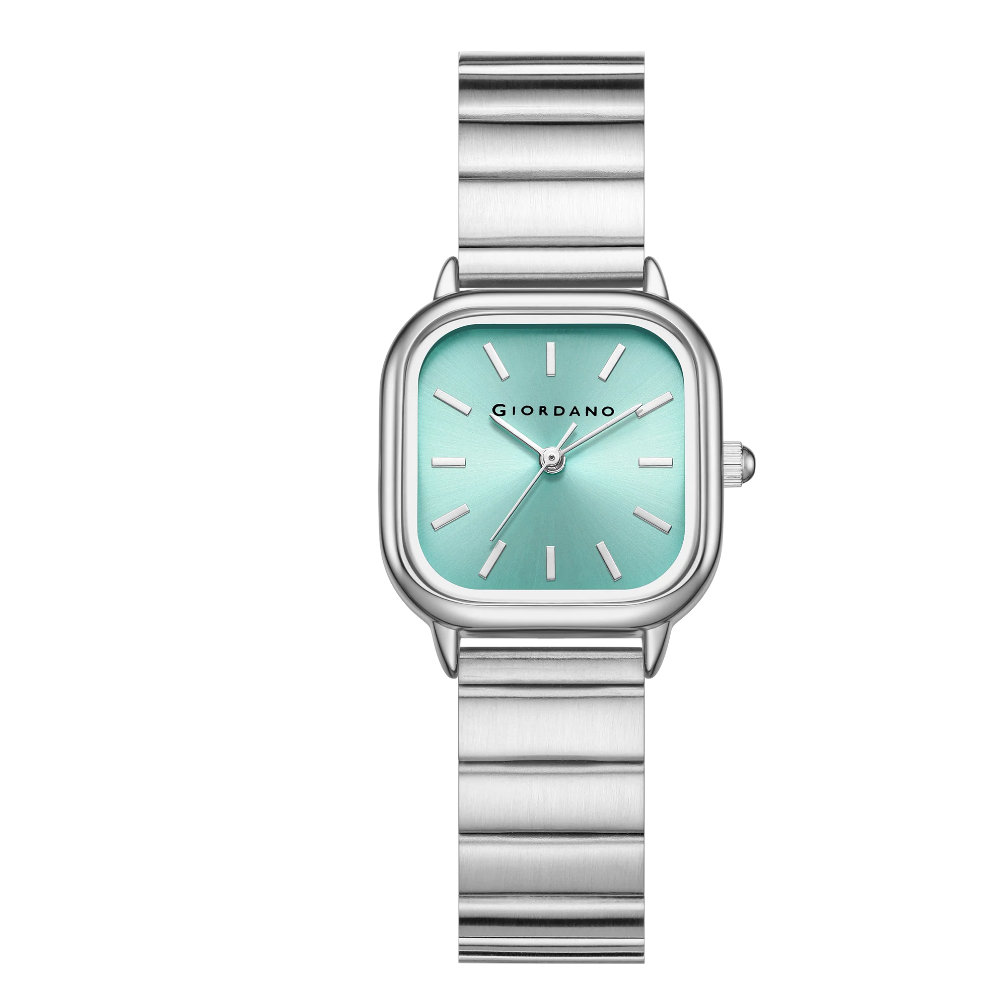 Giordano Classic Square Watch for Women – Polished Stainless Steel Strap, Minimalist Compact Design | GZ-60098-55 - Image 6
