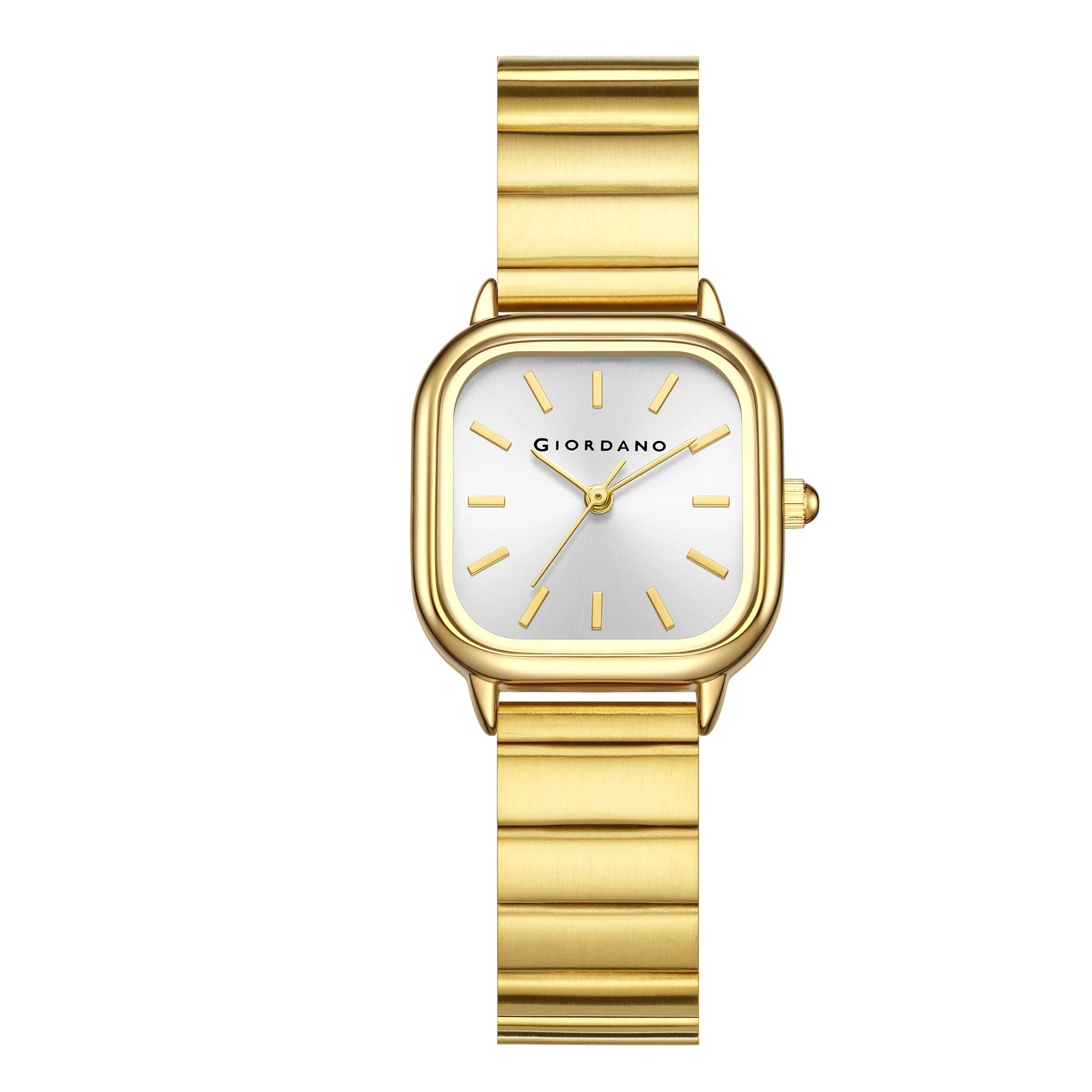 Giordano Classic Square Watch for Women – Polished Stainless Steel Strap, Minimalist Compact Design | GZ-60098-66 - Image 6