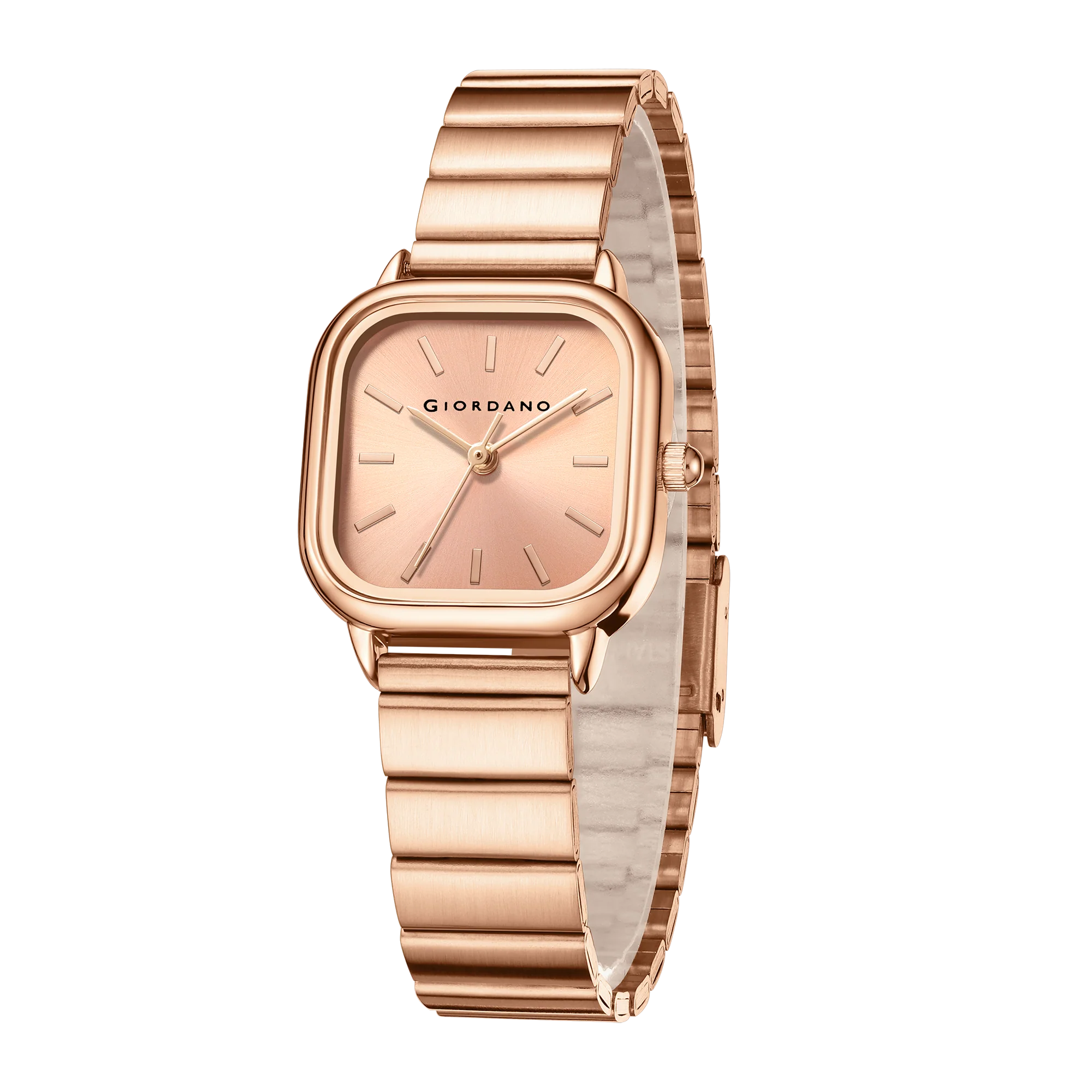 Giordano Classic Square Watch for Women – Polished Stainless Steel Strap, Minimalist Compact Design | GZ-60098-77 - Image 7