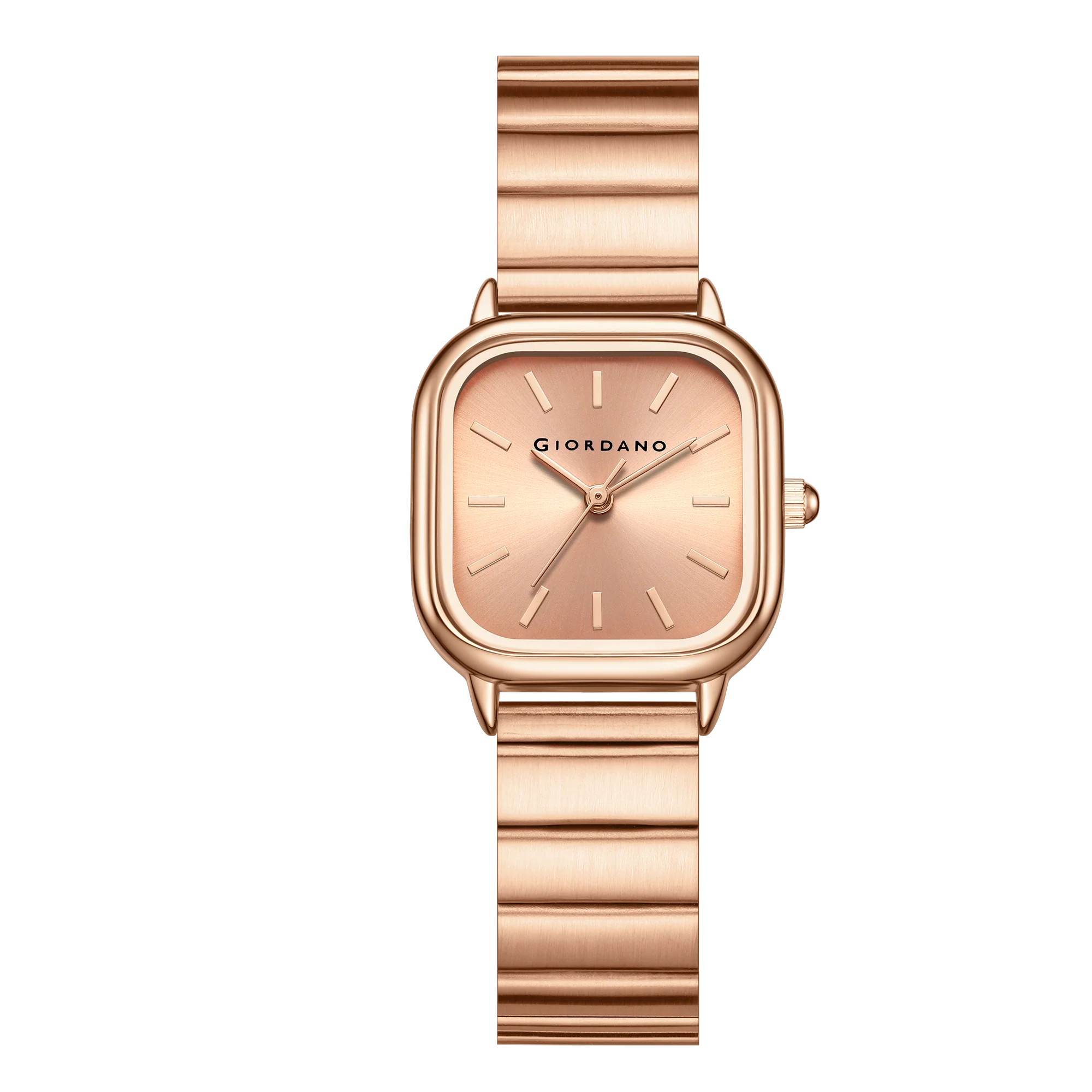 Giordano Classic Square Watch for Women – Polished Stainless Steel Strap, Minimalist Compact Design | GZ-60098-77 - Image 8