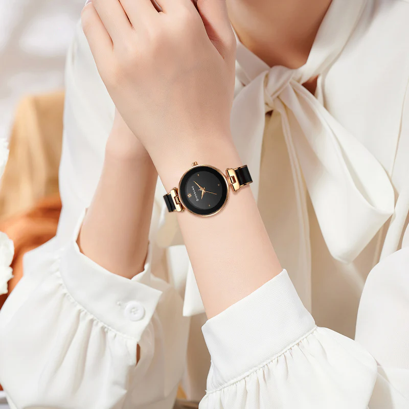 Giordano Designer Analog Watch for Women – Glossy Round Dial & Bracelet Style Stainless Steel Strap | GZ-60099-11 - Image 2