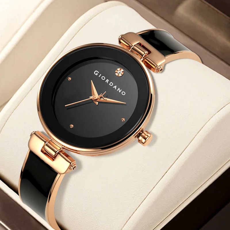 Giordano Designer Analog Watch for Women – Glossy Round Dial & Bracelet Style Stainless Steel Strap | GZ-60099-11 - Image 3