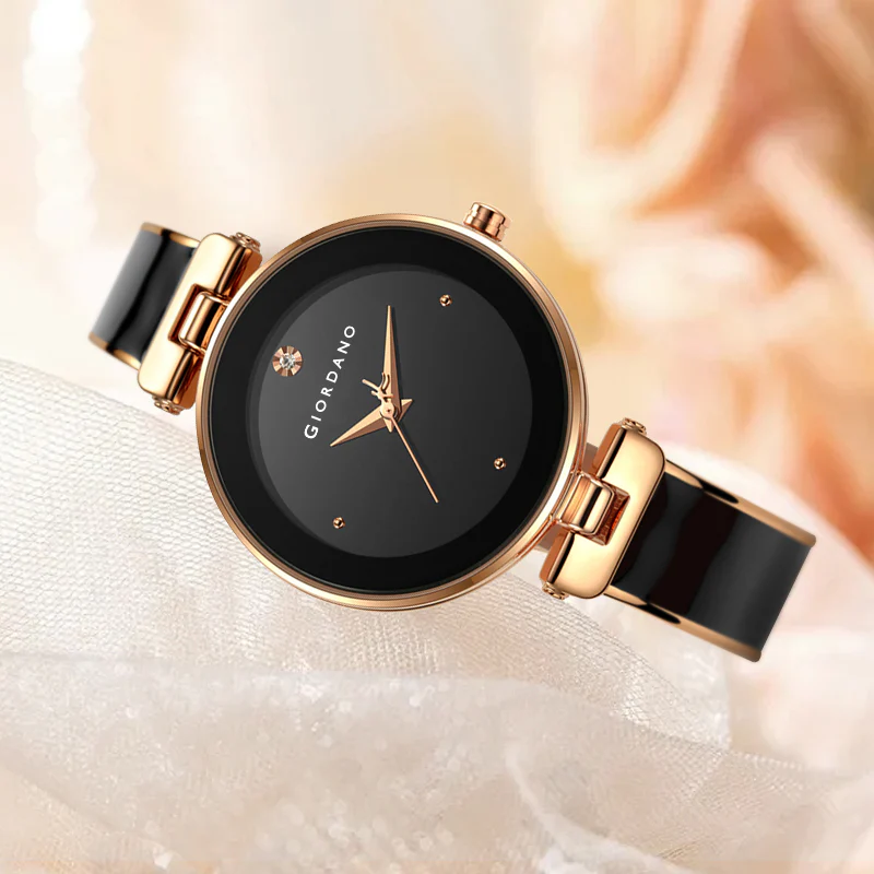 Giordano Designer Analog Watch for Women – Glossy Round Dial & Bracelet Style Stainless Steel Strap | GZ-60099-11 - Image 4