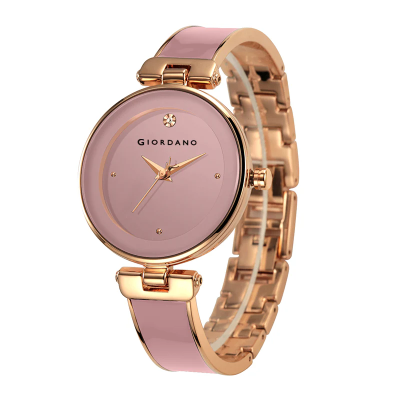 Giordano Designer Analog Watch for Women – Glossy Round Dial & Bracelet Style Stainless Steel Strap | GZ-60099-22 - Image 5