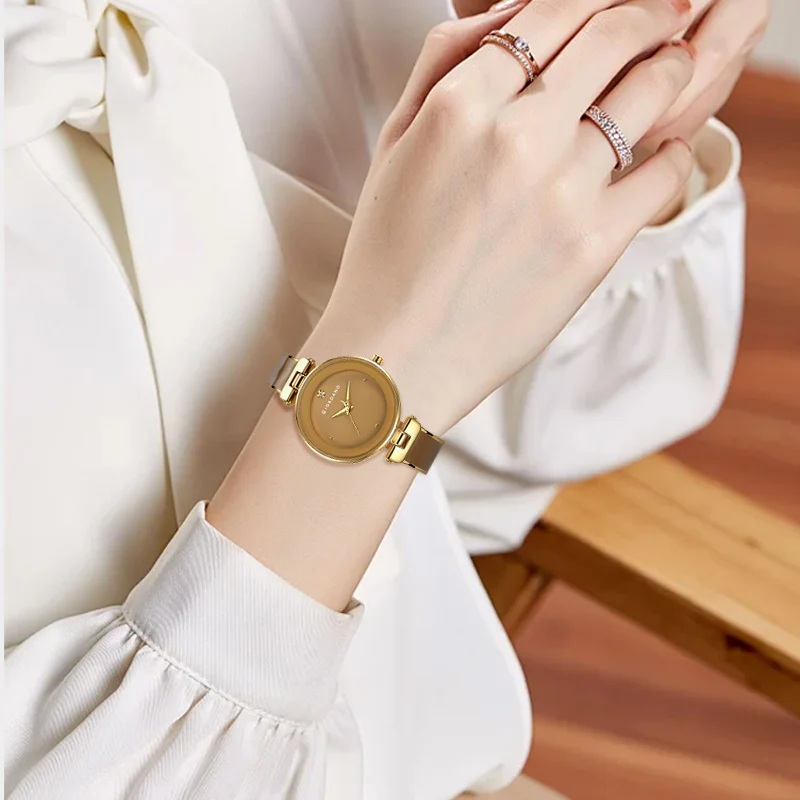 Giordano Designer Analog Watch for Women – Glossy Round Dial & Bracelet Style Stainless Steel Strap | GZ-60099-33 - Image 2