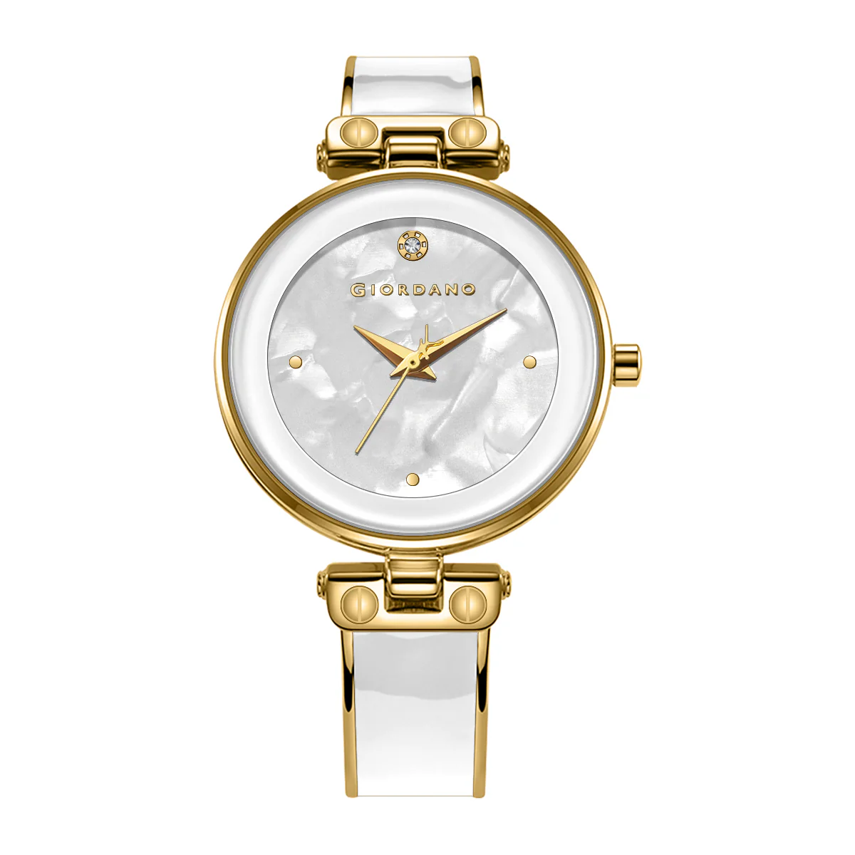 Giordano Designer Analog Watch for Women – Glossy Round Dial & Bracelet Style Stainless Steel Strap | GZ-60099-88 - Image 4