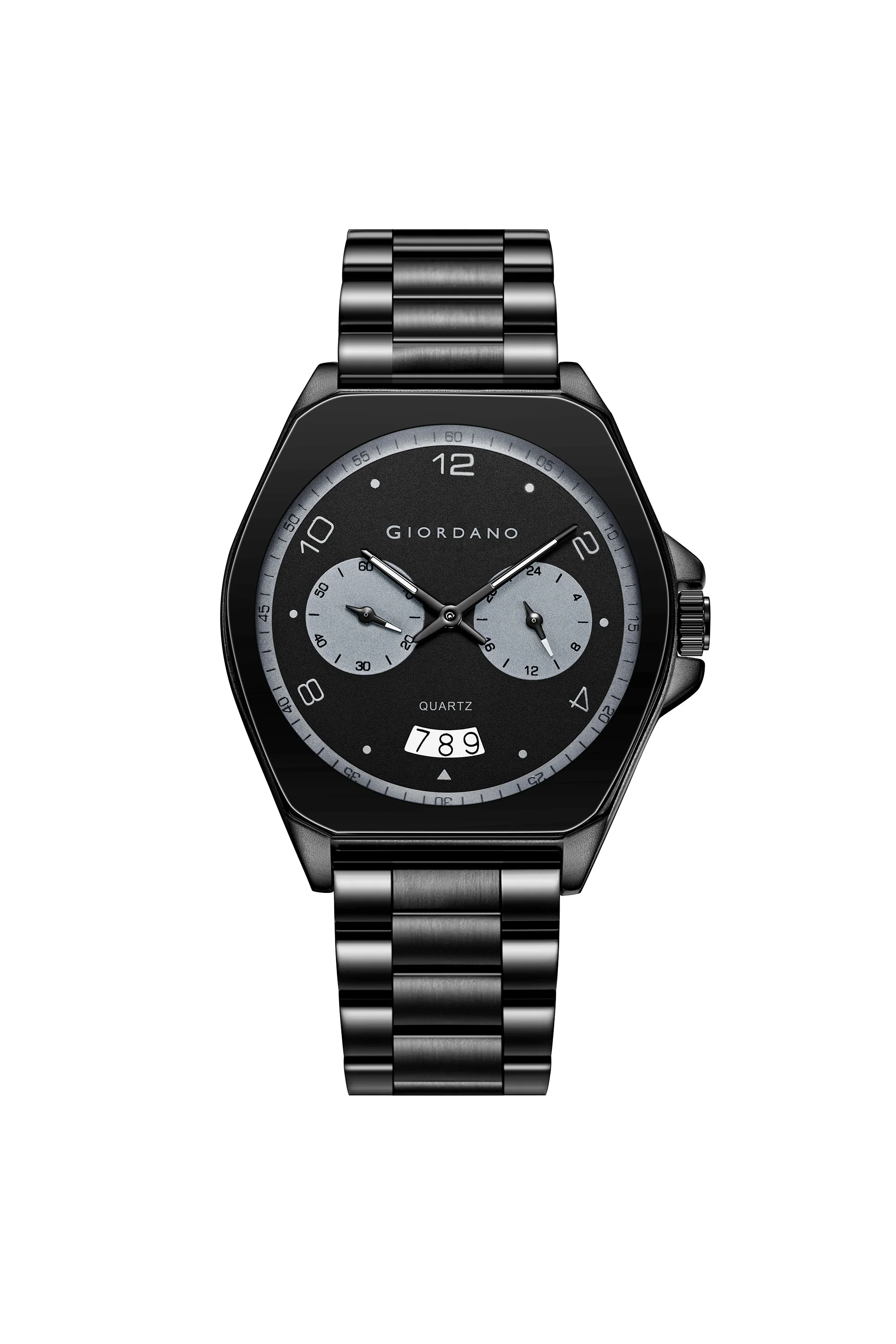 Giordano Elegant Analog Quartz Watch for Men with Multi-Function Hexagonal Dial, Date Display and Stainless Steel Strap - GZ-50213-11 - Image 5
