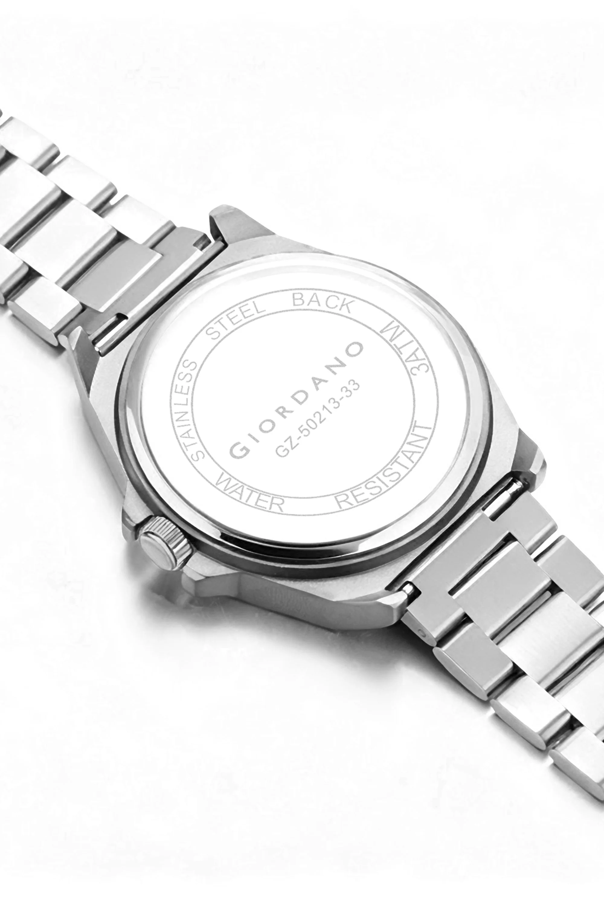 Giordano Elegant Analog Quartz Watch for Men with Multi-Function Hexagonal Dial, Date Display and Stainless Steel Strap - GZ-50213-33 - Image 6