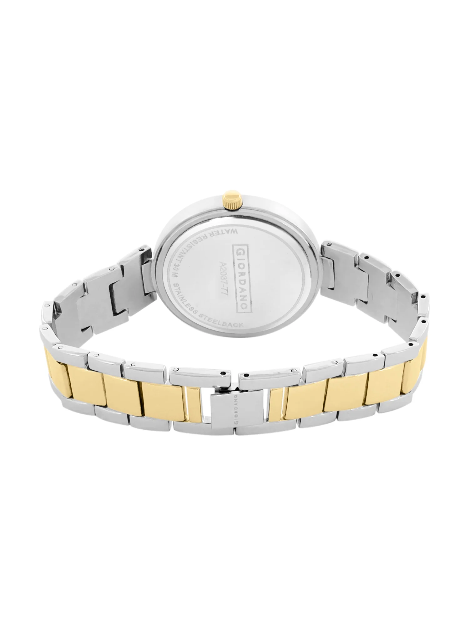 Giordano Eleganza Collection Analog Watch for Women with Crystal-Studded Strap & Diamond Indices-A2037-77 - Image 4