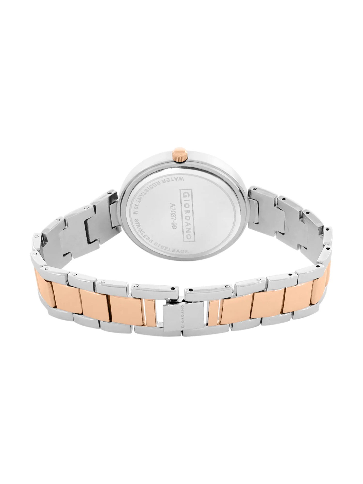 Giordano Eleganza Collection Analog Watch for Women with Crystal-Studded Strap & Diamond Indices-A2037-99 - Image 4