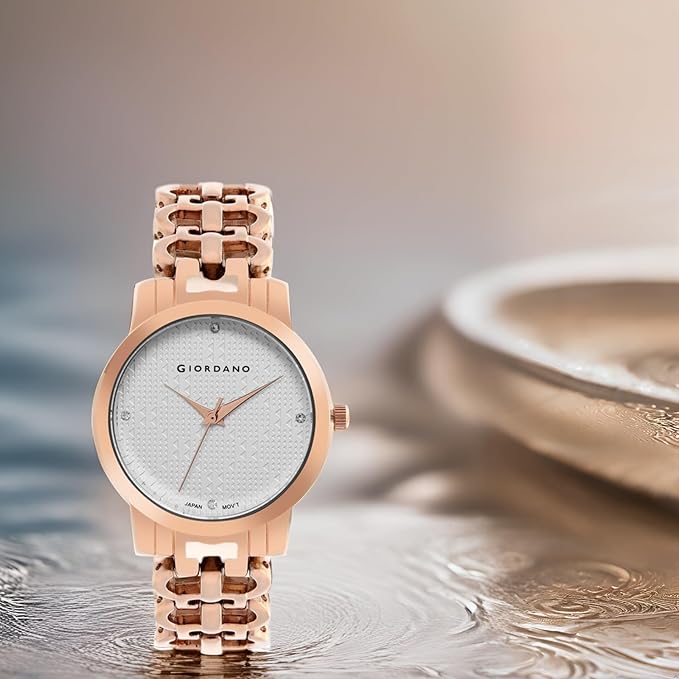 Giordano Fashionista Collection Analog Watch for Women with Classy Dial, Bracelet Strap and Stylish & Elegant Design C2204-22 - Image 2