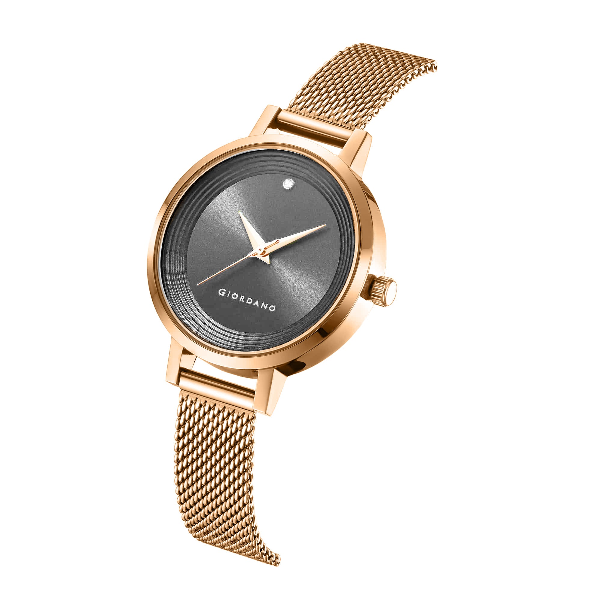 Giordano Fashionista Collection Stylish Analogue Watch for Women | Unique Design with Color Variant Mesh Metal strap | Ladies Wrist Watch to Compliment Your Look Ideal Gift for Women’s |Girls - GD4067-11 - Image 5