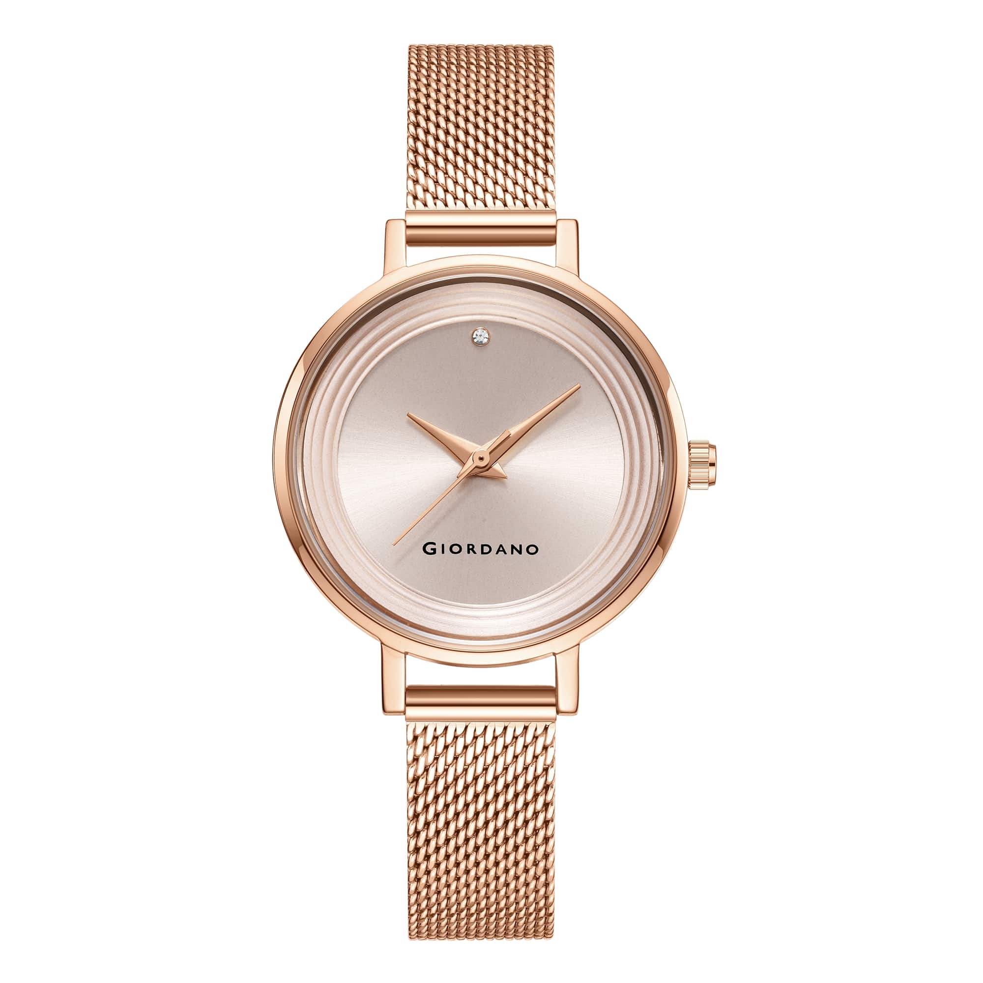 Giordano Fashionista Collection Stylish Analogue Watch for Women | Unique Design with Color Variant Mesh Metal strap | Ladies Wrist Watch to Compliment Your Look Ideal Gift for Women’s |Girls - GD4067-33 - Image 4