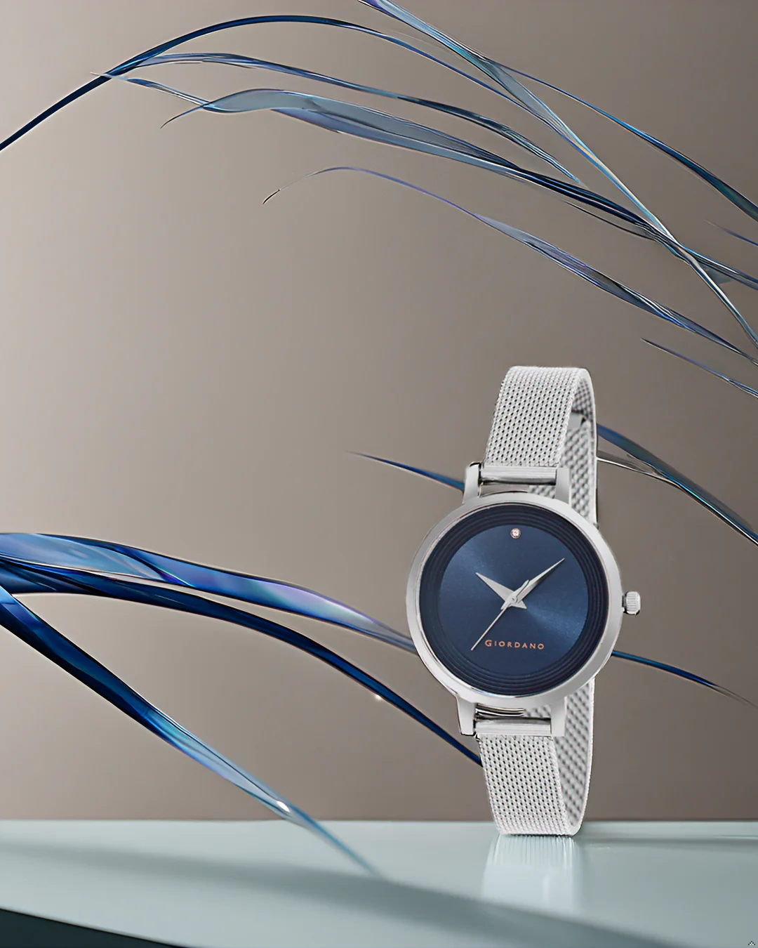 Giordano Fashionista Collection Stylish Analogue Watch for Women | Unique Design with Color Variant Mesh Metal strap | Ladies Wrist Watch to Compliment Your Look Ideal Gift for Women’s |Girls - GD4067-66 - Image 2
