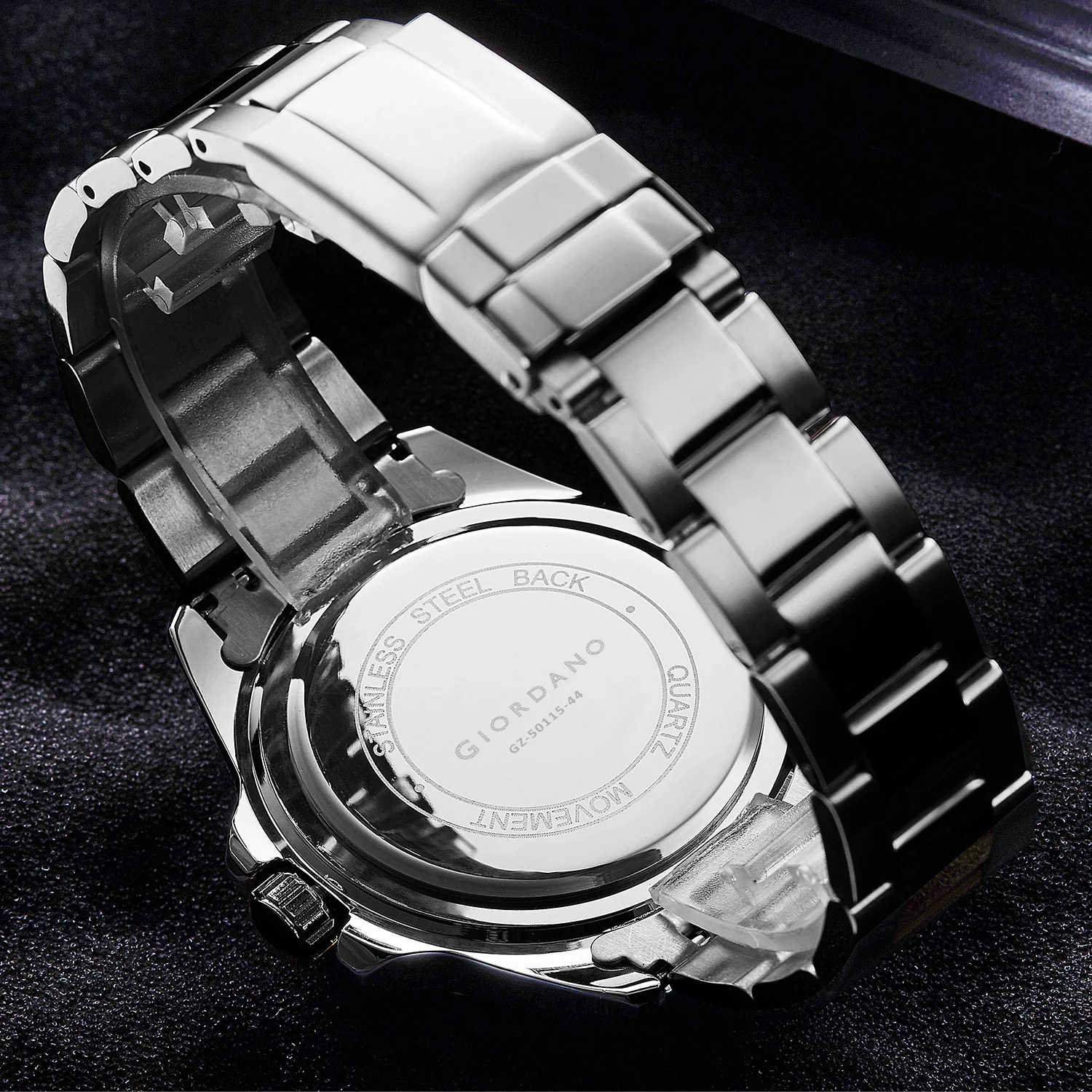 Giordano Luxurious Analog Formal Watch for Men - Textured dial with Date Magnifier Glass and Solid Stainless Steel Strap | GZ-50115-44 - Image 5