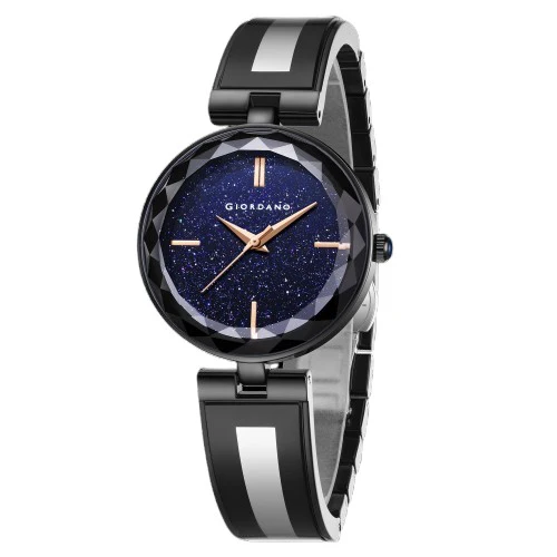 Giordano Luxurious Analog Watch for Women with Elegant Diamond Cut Glass and Stainless Steel Strap - GZ-60082-11 - Image 6