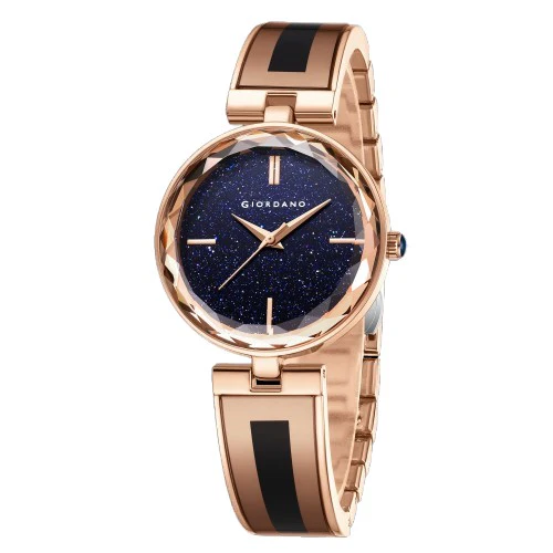 Giordano Luxurious Analog Watch for Women with Elegant Diamond Cut Glass and Stainless Steel Strap - GZ-60082-33 - Image 8