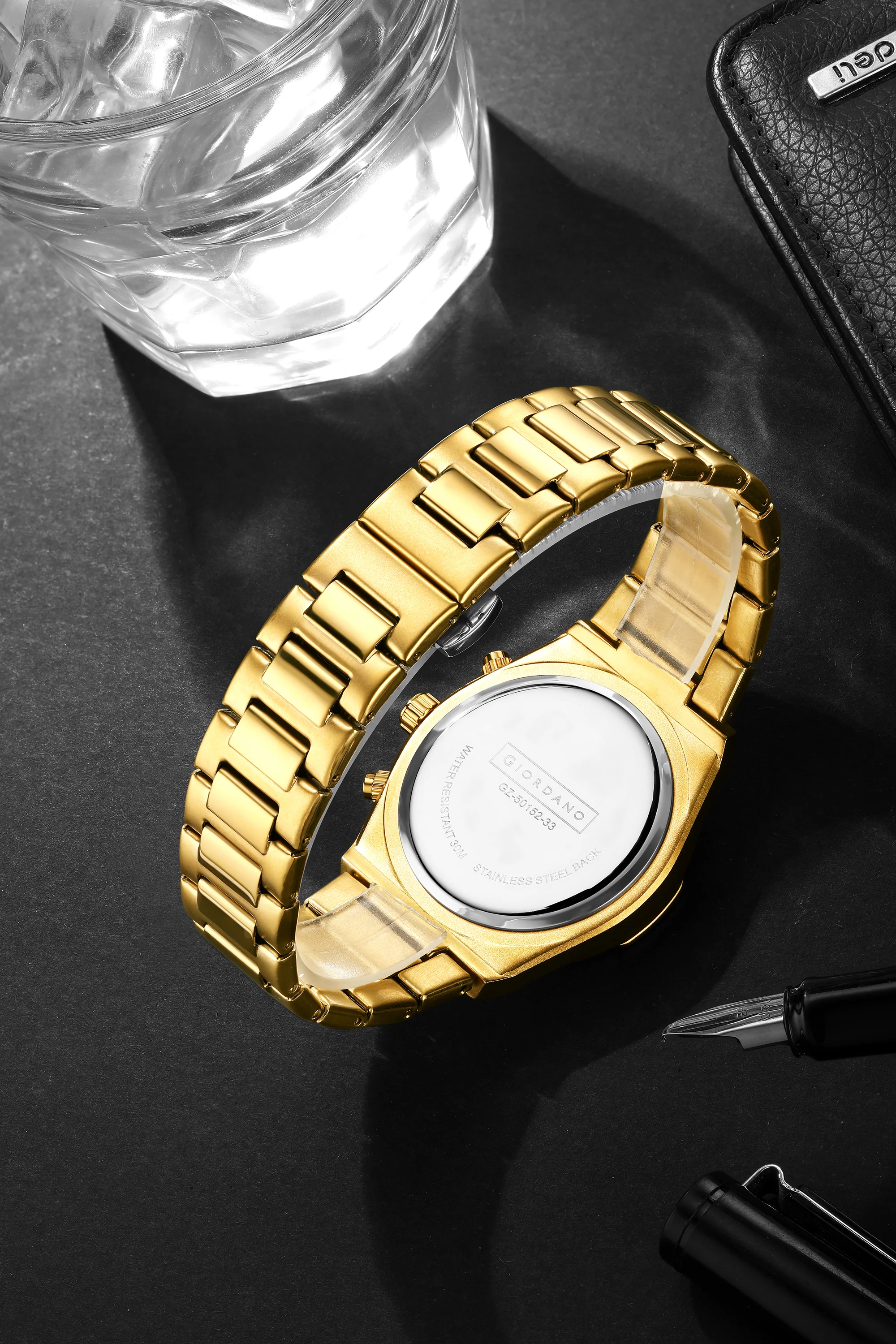 Giordano Luxury multifunctional Watch for Men with round dial, date display and Stainless Steel Strap | GZ-50152-33 - Image 4