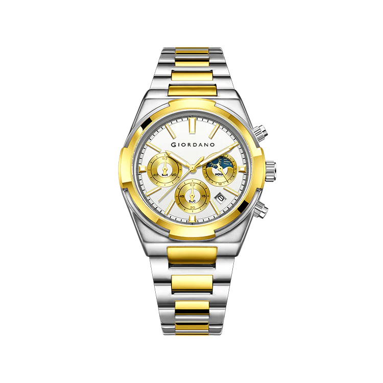 Giordano Luxury multifunctional Watch for Men with round dial, date display and Stainless Steel Strap | GZ-50152-55 - Image 6