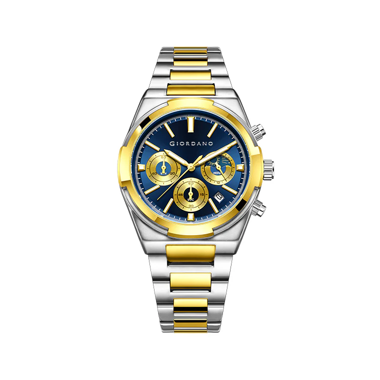 Giordano Luxury multifunctional Watch for Men with round dial, date display and Stainless Steel Strap | GZ-50152-66 - Image 6