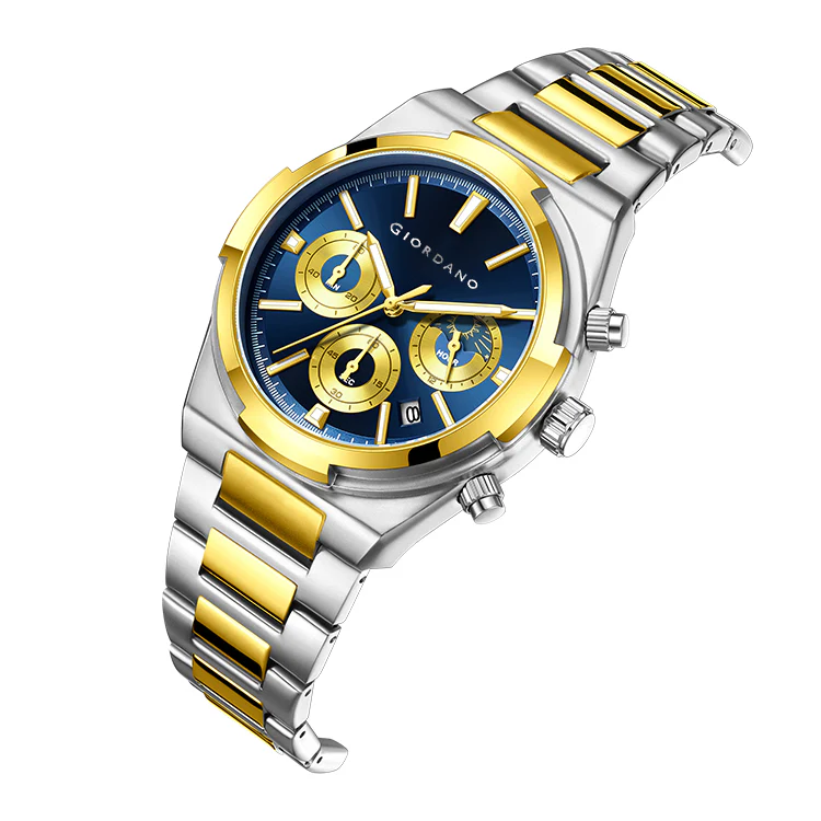 Giordano Luxury multifunctional Watch for Men with round dial, date display and Stainless Steel Strap | GZ-50152-66 - Image 7