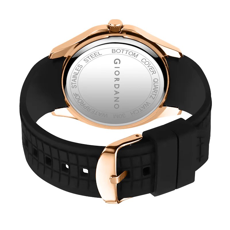 Giordano Modern Analog Watch with Textured dial and Sleek Silicon Strap for Men - GZ-50118-02 - Image 7