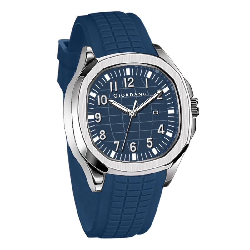 Giordano Modern Analog Watch with Textured dial and Sleek Silicon Strap for Men - GZ-50118-03 - Image 5