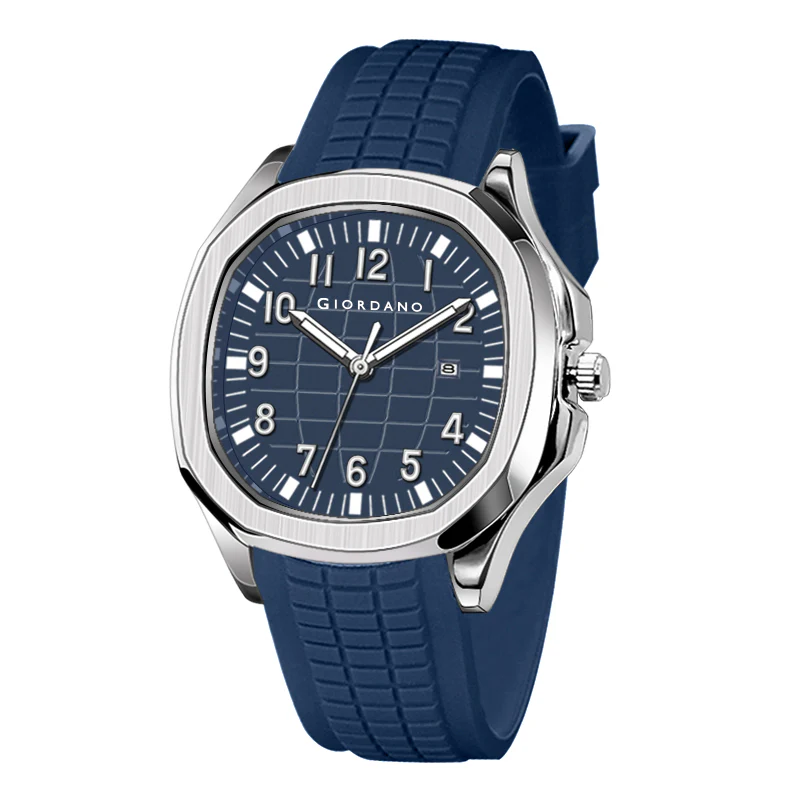 Giordano Modern Analog Watch with Textured dial and Sleek Silicon Strap for Men - GZ-50118-03 - Image 6