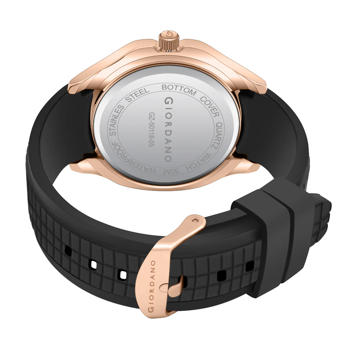 Giordano Modern Analog Watch with Textured dial and Sleek Silicon Strap for Men - GZ-50118-05 - Image 7