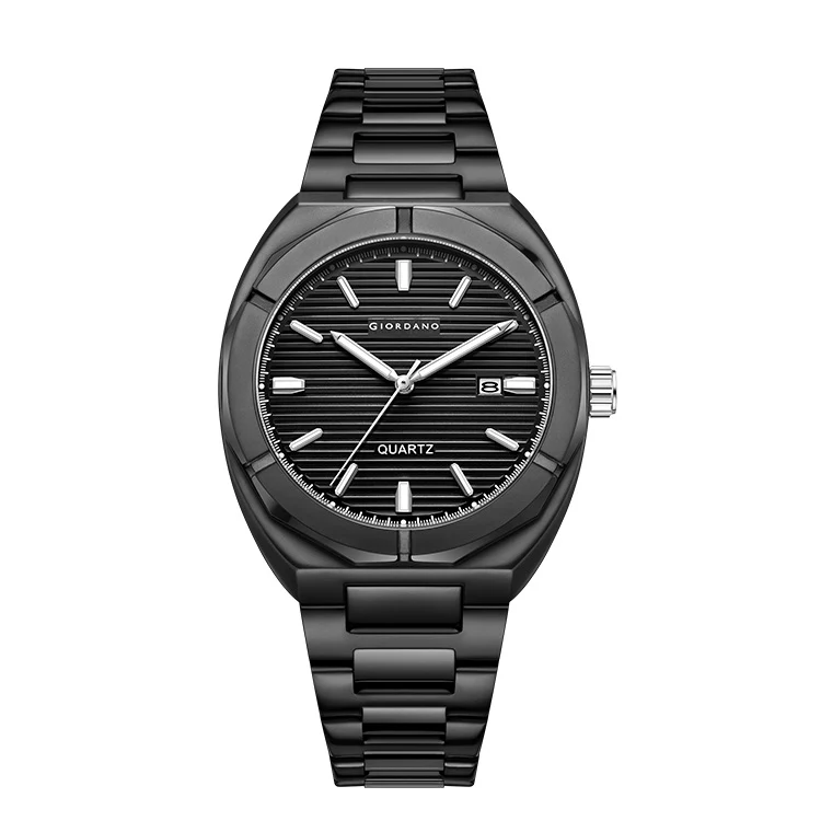 Giordano Modern  Watch for men – Textured Dial, Date Display and Stainless Steel Strap GZ-50141-11 - Image 7