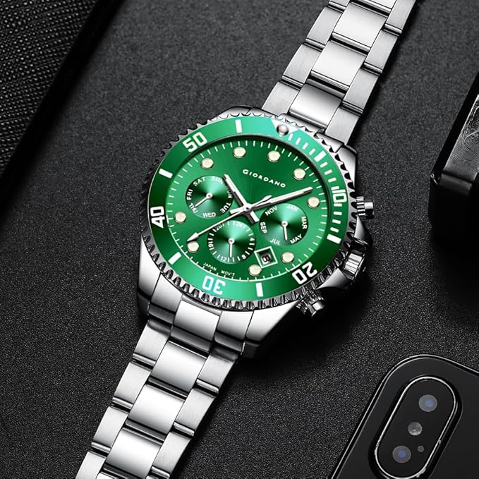 Giordano Multi-Function Analog Wrist Watch for Men Water Resistant with Classy Dial and Strap|Compliment Your Look|Ideal Gift for|Men's|Boy | GZ-50085-11 - Image 3
