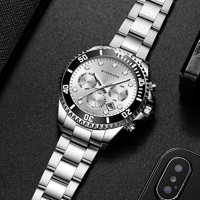 Giordano Multi-Function Analog Wrist Watch for Men Water Resistant with Classy Dial and Strap|Compliment Your Look|Ideal Gift for|Men's|Boy | GZ-50085-22 - Image 3
