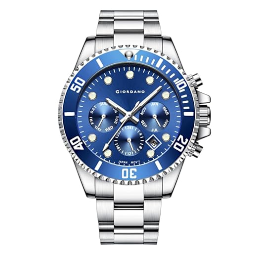Giordano Multi-Function Analog Wrist Watch for Men Water Resistant with Classy Dial and Strap|Compliment Your Look|Ideal Gift for|Men's|Boy | GZ-50085-33 - Image 5