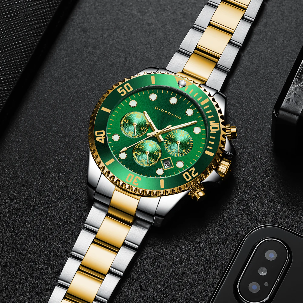 Giordano Multi-Function Analog Wrist Watch for Men Water Resistant with Classy Dial and Strap|Compliment Your Look|Ideal Gift for|Men's|Boy | GZ-50085-66 - Image 3