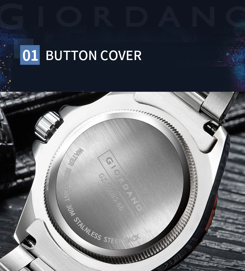 Giordano Multi-Function Analog Wrist Watch for Men Water Resistant with Classy Dial and Strap|Compliment Your Look|Ideal Gift for|Men's|Boy | GZ-50085-66 - Image 4