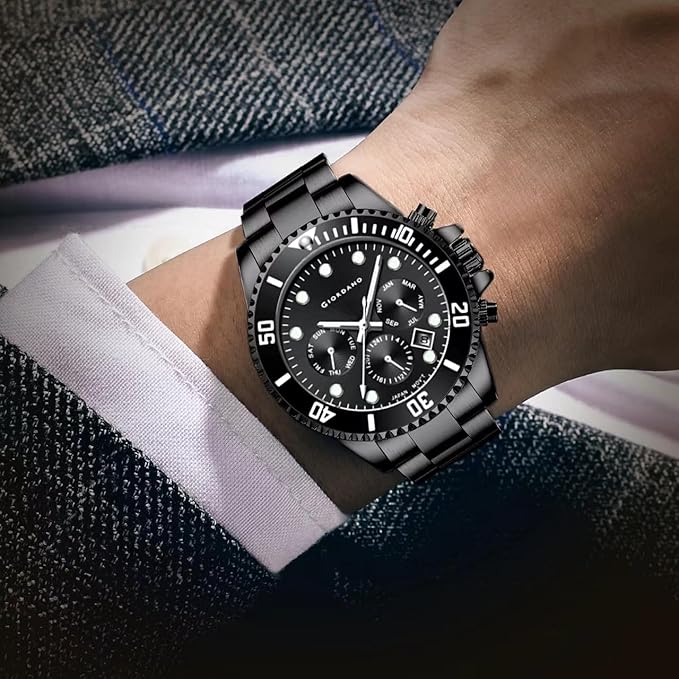 Giordano Multi-Function Analog Wrist Watch with Date for Men Water Resistant with Classy Dial and Strap|Compliment Your Look|Ideal Gift for|Men's|Boy | GZ-50085-55 - Image 2