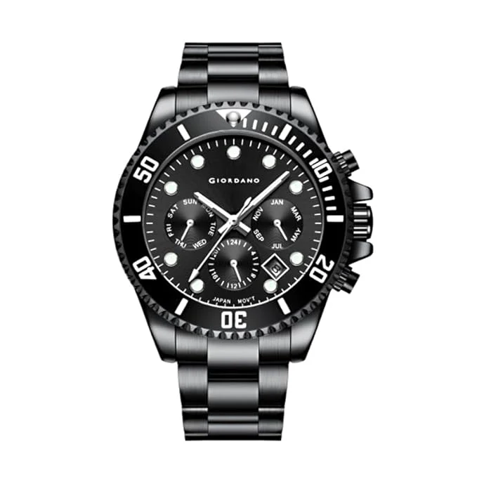 Giordano Multi-Function Analog Wrist Watch with Date for Men Water Resistant with Classy Dial and Strap|Compliment Your Look|Ideal Gift for|Men's|Boy | GZ-50085-55 - Image 4