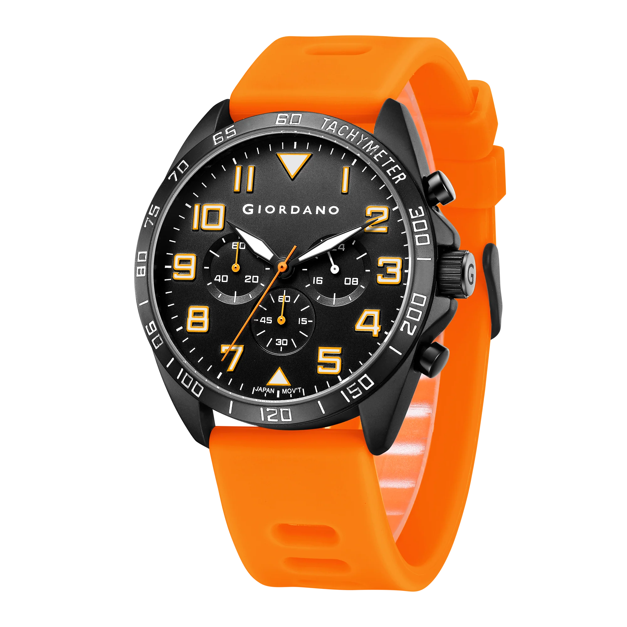 Giordano Multi Function - Performance Sport Watch for Men with Stopwatch Function & Silicon Strap | GZ-50092-01 - Image 4